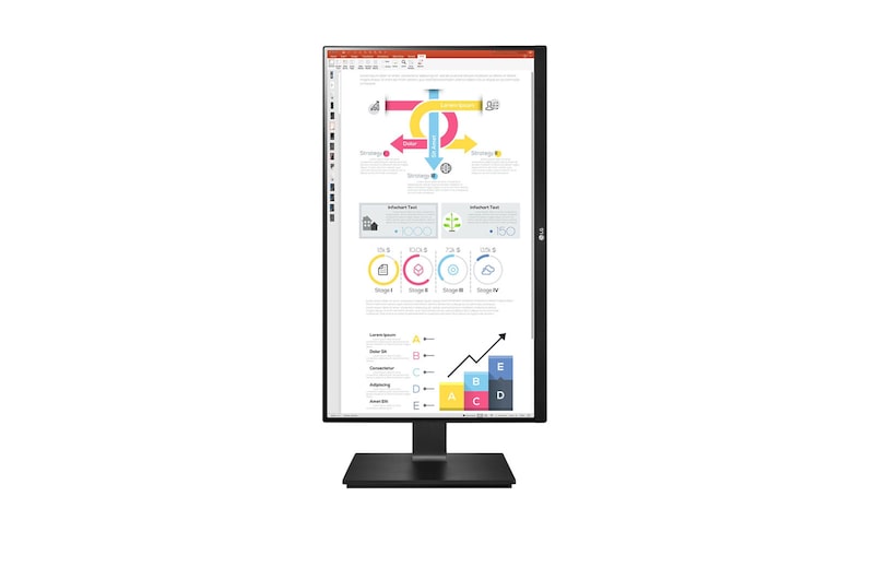 LG 24" LG QHD IPS monitor met Daisy Chain en USB Type-C™, 24QP750P-B