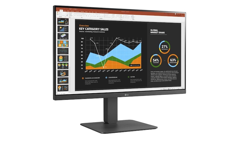 LG 27" Full HD (1920x1080) IPS-monitor met USB Type-C™, 27BR650B-C