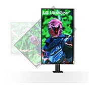 LG 27" UltraGear™ Nano IPS 1ms (GtG) Ergo Gamingmonitor, 27GN88A-B