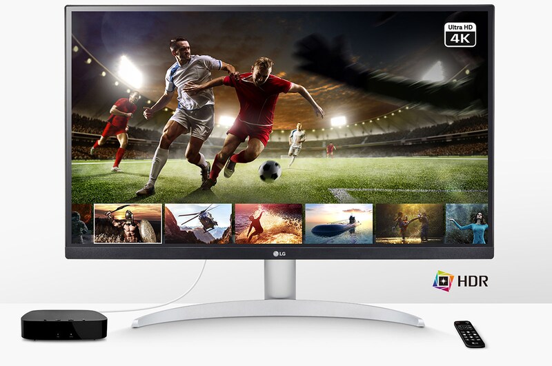 LG 27" LG UHD 4K IPS monitor met VESA DisplayHDR™ 400, 27UP650P-W