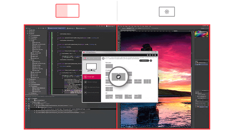 OnScreen Control biedt eenvoudigere gebruikersinterface.