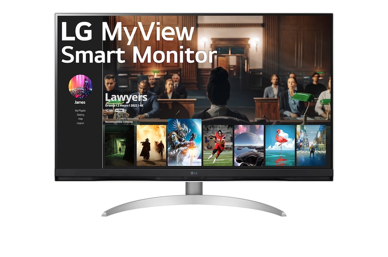 LG 32" LG MyView Smart 4K UHD Smart Monitor met webOS, 32SQ700S-W