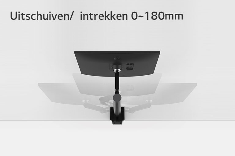 Simulatie van uitschuiven en intrekken bereik 0~180mm
