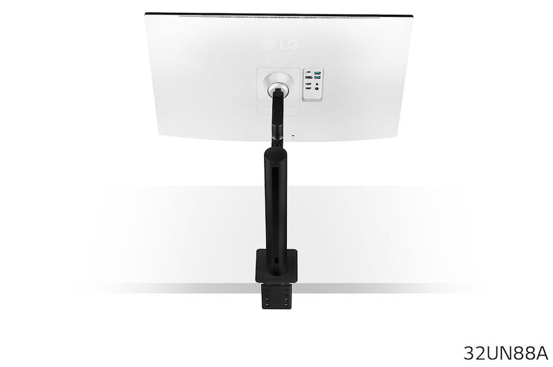 LG 31,5" UHD 4K Ergo IPS-monitor met USB Type-C™, 32UN88A-W