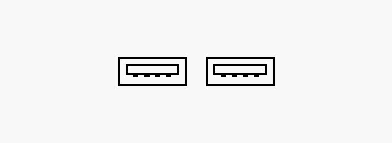 USB-poort X 2.