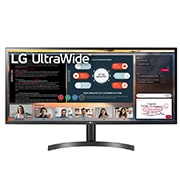 Vooraanzicht van 34&#34; 21:9 UltraWide™ Full HD IPS LED-monitor 34WL50S-B