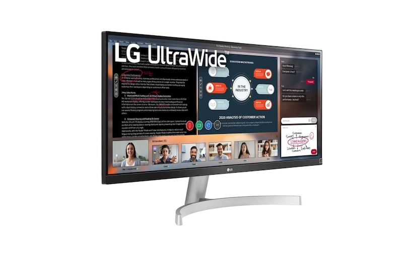 LG 34" UltraWide™ Full HD (2560x1080) HDR IPS-monitor, 34WN650-W