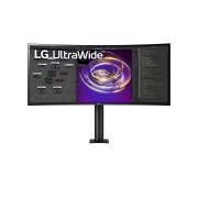 LG 34" 21:9 Curved UltraWide™ QHD (3440 x 1440) Monitor Ergo, 34WP88C-B