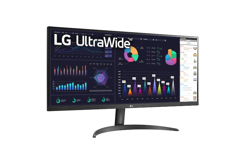 LG 34" 21:9 UltraWide™ Full HD IPS-monitor met AMD FreeSync™, 34WQ60A-B