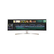 Vooraanzicht van LG UltraWide Dual QHD Monitor 49WL95C-W