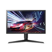 Vooraanzicht van 24” UltraGear gaming monitor met 1ms en 144Hz 24GL650-B