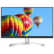 Vooraanzicht van 24&#34; Full HD 3-zijdig vrijwel randloos ontwerp IPS-scherm 24MK600M-W