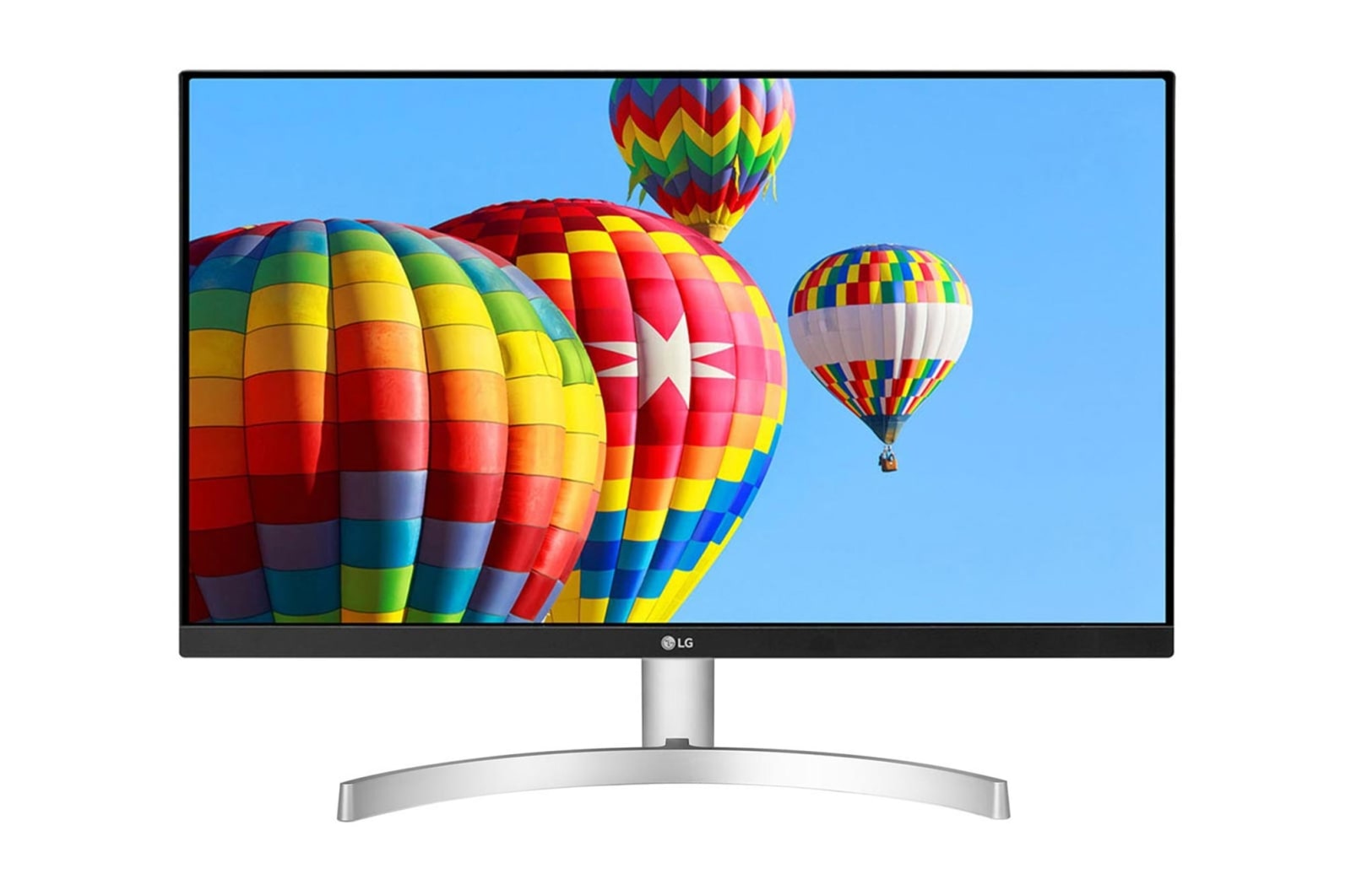 Vooraanzicht van 24&#34; Full HD 3-zijdig vrijwel randloos ontwerp IPS-scherm 24MK600M-W