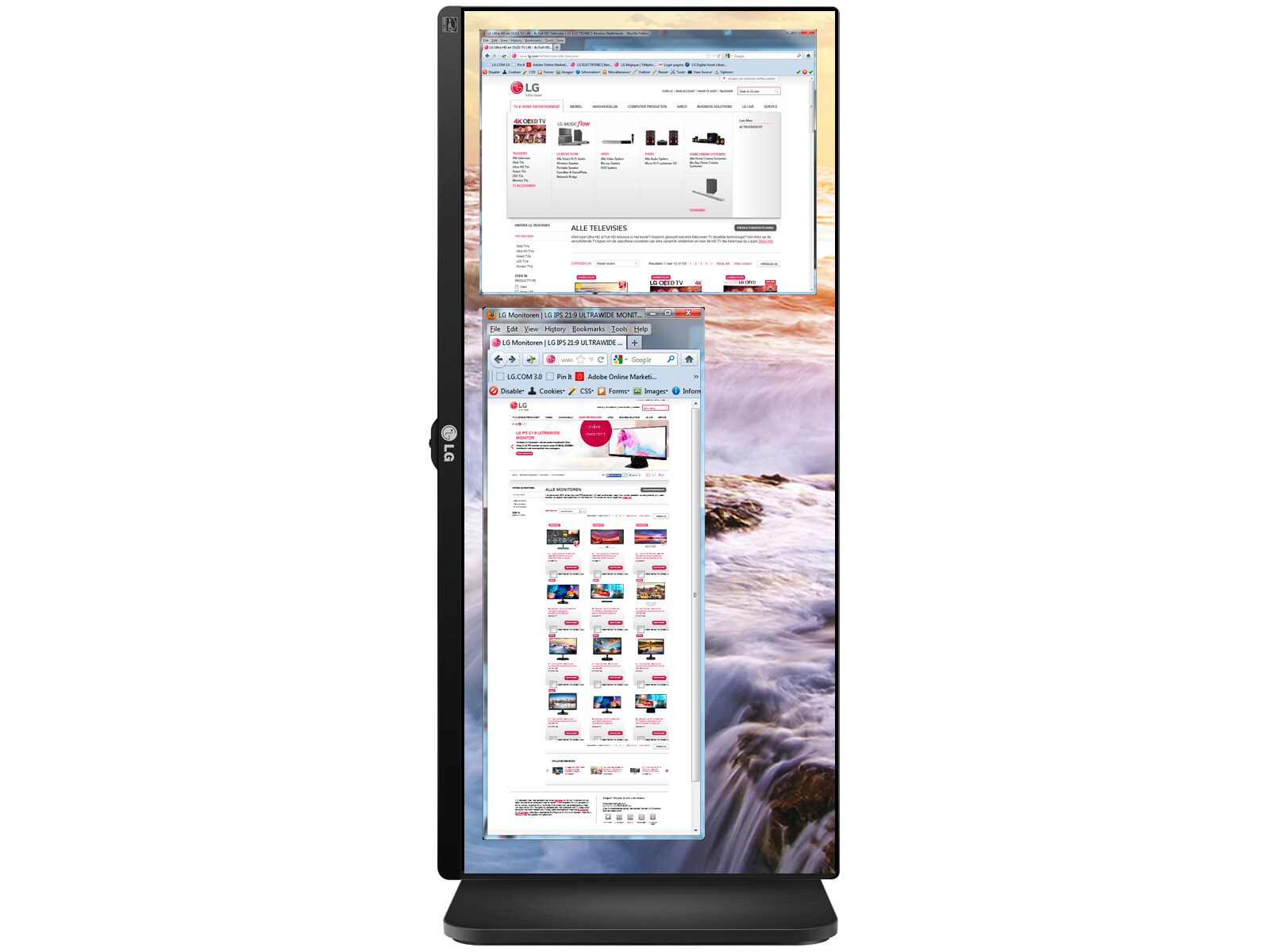 LG 25" IPS monitor in 21:9 beeldverhouding. Geniet van levensechte schoonheid., 25UB55-B