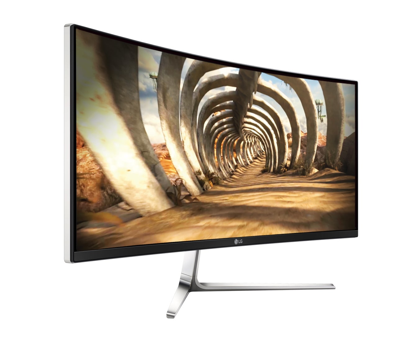 LG 29" inch curved UltraWide IPS monitor met QHD resolutie voor de optimale 21:9 opstelling, 29UC97C