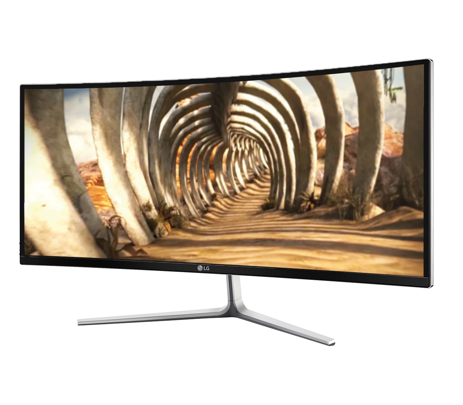 LG 29" inch curved UltraWide IPS monitor met QHD resolutie voor de optimale 21:9 opstelling, 29UC97C