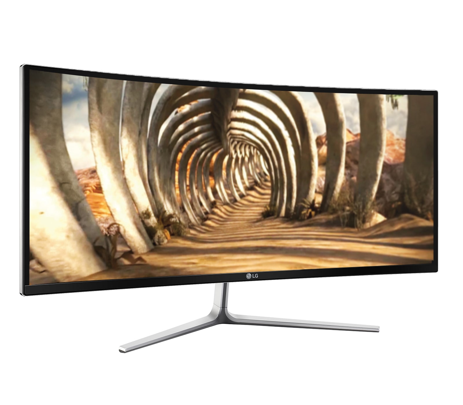 LG 29" inch curved UltraWide IPS monitor met QHD resolutie voor de optimale 21:9 opstelling, 29UC97C
