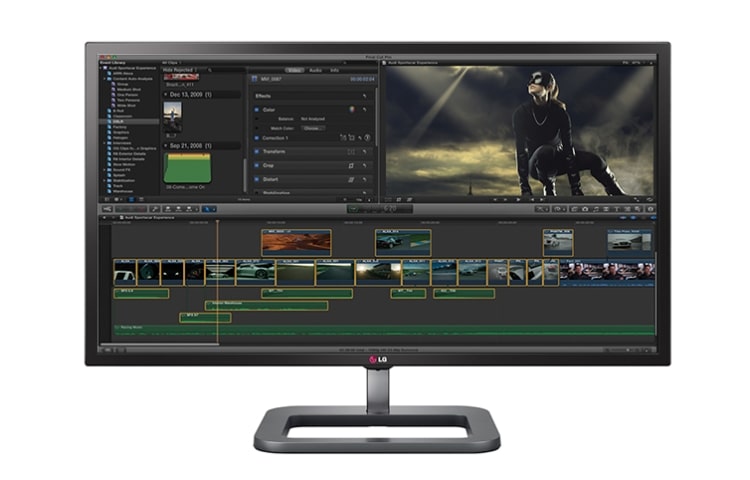 Vooraanzicht van 31&#34; IPS Display | Adobe RGB &gt; 99.5% | 10-Bit kleurdiepte | 4K Resolutie | Kantelbaar en in hoogte verstelbaar 31MU97-B