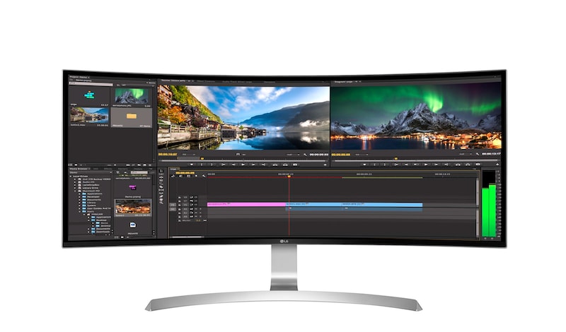 LG 34” Inch | 21:9 Curved Ultrawide™ Monitor | HD + (3440x1440) IPS Display | FreeSync | 1ms Motion Blur Reduction | OnScreen Control | Dual Linkup, 34UC99-W