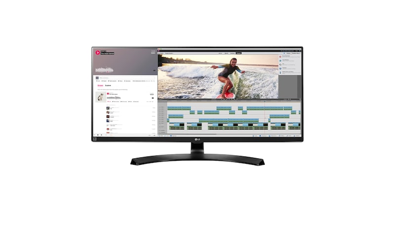 LG 34" Inch | 21:9 UltraWide™ Monitor | QHD IPS Display | Thunderbolt™ 2 | Hardware Calibration Ready | sRGB over 99% | Onscreen Control / Screen Split, 34UM88-P