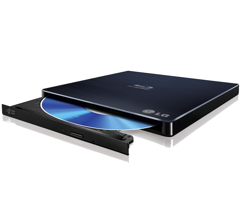 LG Slanke Externe Super-Multi DVD Drive | Mac & Windows 10 Compatible | Silent / Jamless Play | Long Lasting Records | SATA Interface, BP55EB40