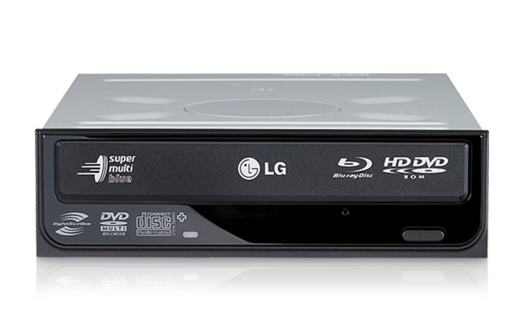 Vooraanzicht van Super Multi DVD-rewriter, Blu-ray-lezer met Serial ATA &amp; Windows compatible. CH08LS10
