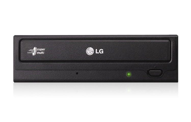 Vooraanzicht van Interne Super Multi DVD brander met SATA aansluiting GH24NS70