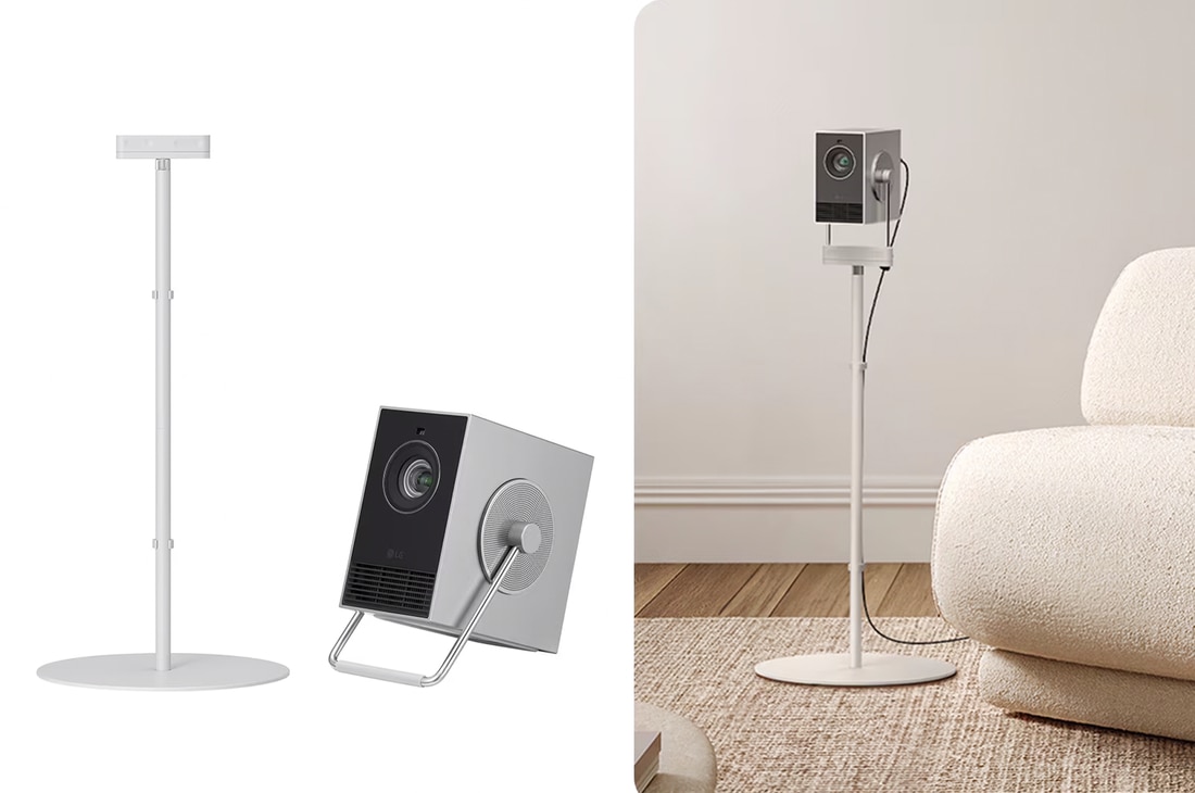 LG CineBeam Q | Kleine 4K UHD Projector + LG CineBeam Q  stand, HU710PB.CQS710