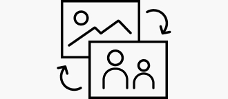 Aanpasbaar fotopaneel pictogram