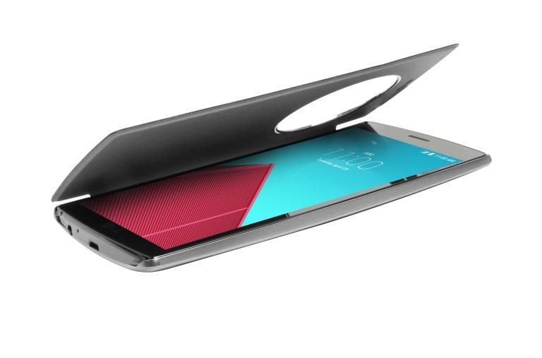 LG De LG G4 brengt Apps die je het meeste gebruikt samen in een handige cirkel. Zo vind je ze makkelijk en snel., G4 Quick Circle Case Titan