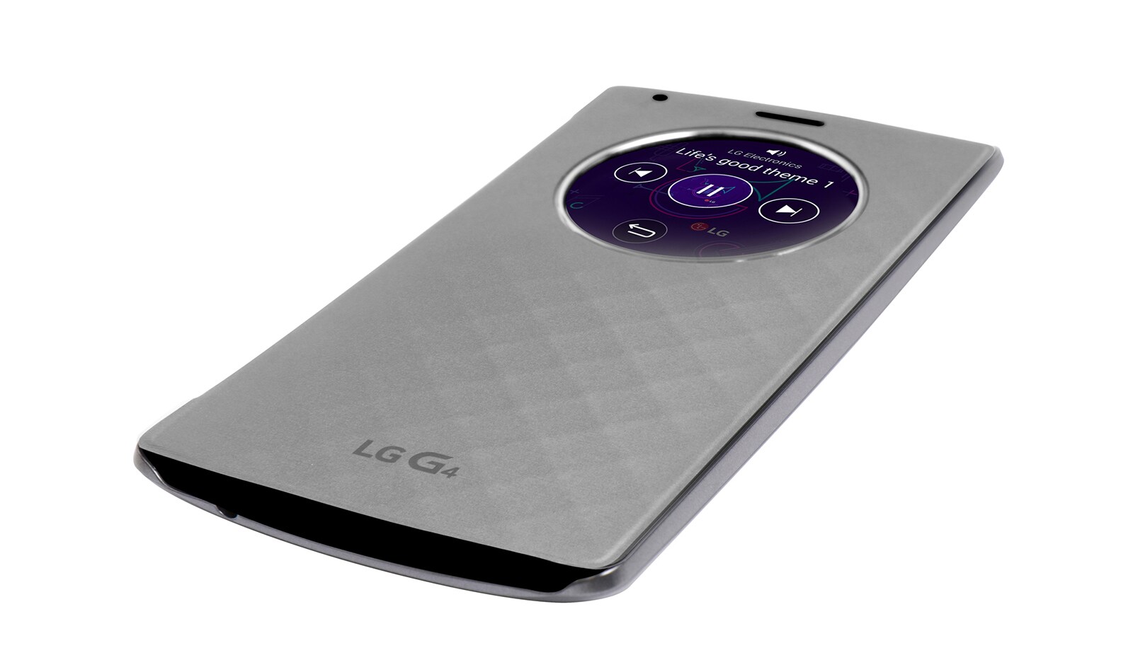 LG De LG G4 brengt Apps die je het meeste gebruikt samen in een handige cirkel. Zo vind je ze makkelijk en snel., G4 Quick Circle Case Titan