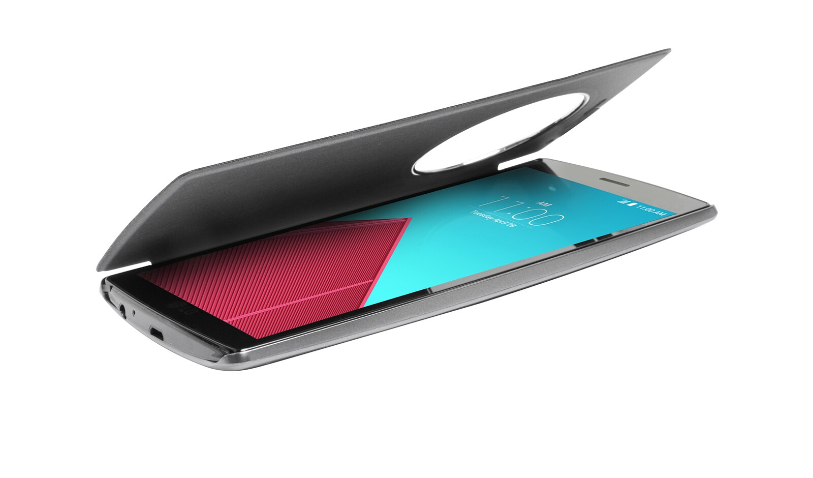 LG De LG G4 brengt Apps die je het meeste gebruikt samen in een handige cirkel. Zo vind je ze makkelijk en snel., G4 Quick Circle Case Titan