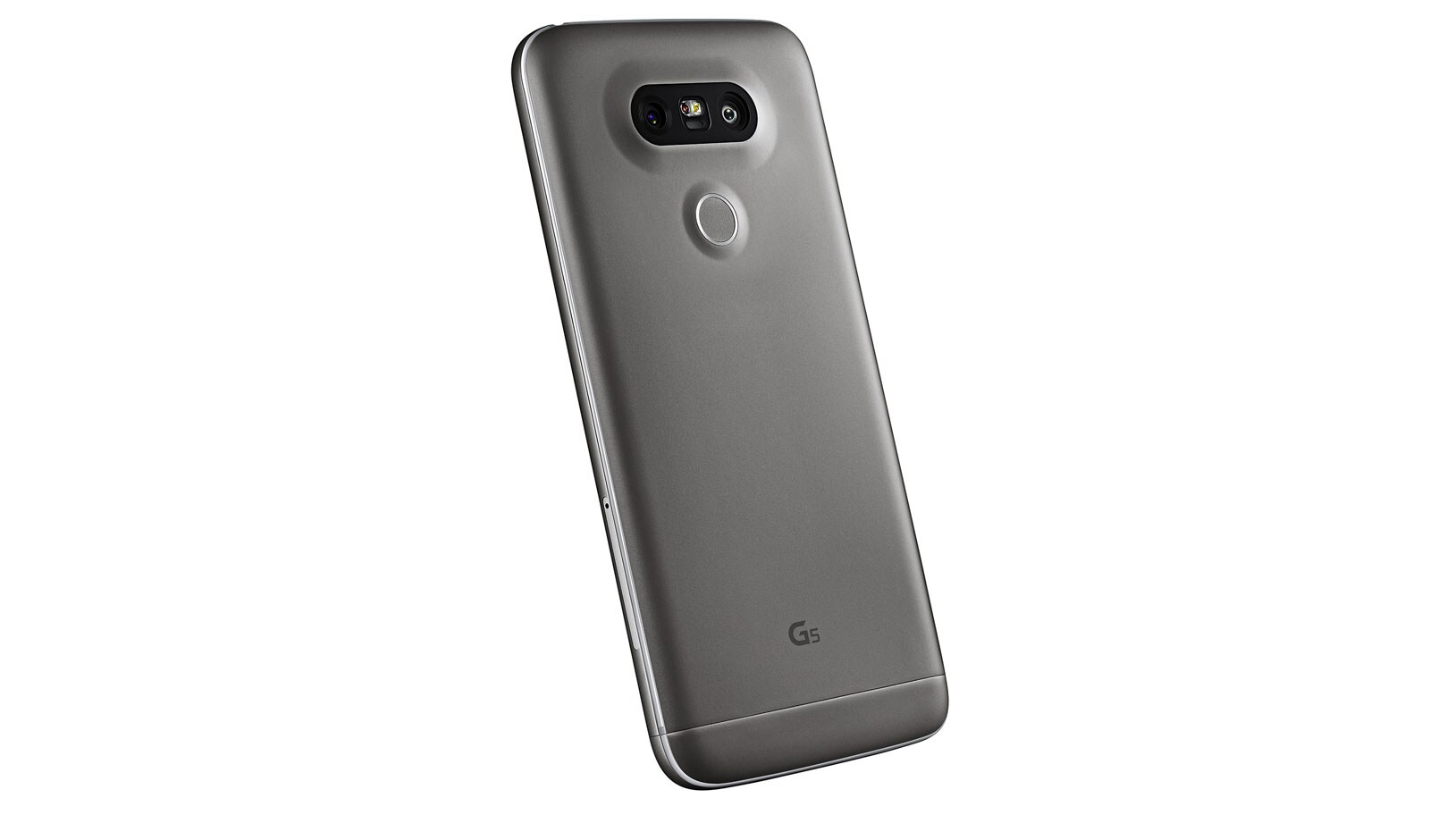 LG De LG G5 is een elegant nieuw type smartphone dat niet in een bestaande categorie kan worden gevangen, met een modulair ontwerp dat nieuwe standaarden creëert., G5 H850 Titan