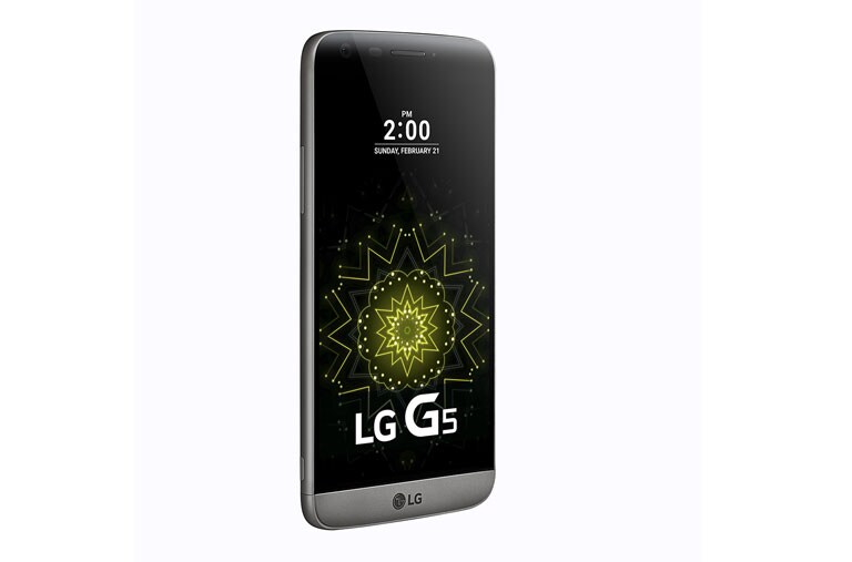 LG De LG G5 is een elegant nieuw type smartphone dat niet in een bestaande categorie kan worden gevangen, met een modulair ontwerp dat nieuwe standaarden creëert., G5 H850 Titan