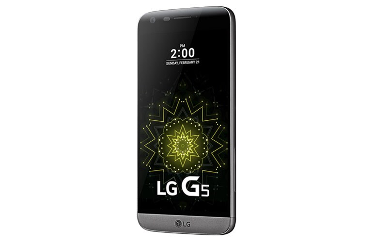 LG De LG G5 is een elegant nieuw type smartphone dat niet in een bestaande categorie kan worden gevangen, met een modulair ontwerp dat nieuwe standaarden creëert., G5 H850 Titan