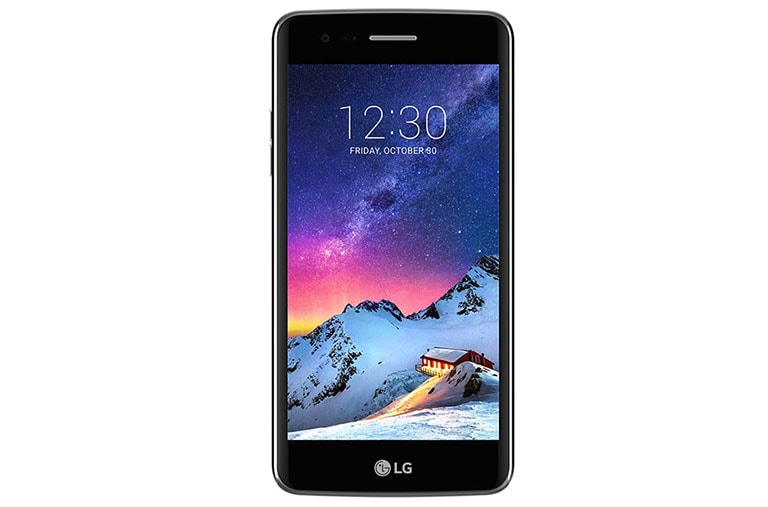 Vooraanzicht van Middenklasse-smartphone met een extra heldere lens voor de 13MP camera en stroombesparend 12,7 cm HD-scherm (alleen verkrijgbaar in België) M200n