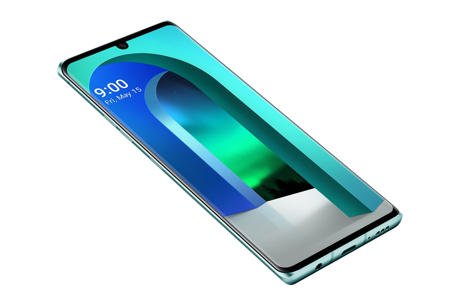 LG Velvet, LG Velvet Aurora Green
