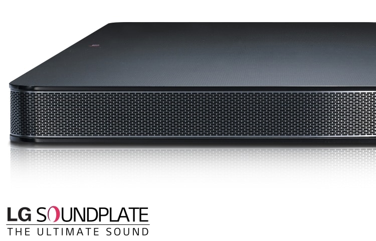 LG 35mm slank en stijlvol | 4.1ch surround sound | 120W audio vermogen | Ingebouwde Dual subwoofers | LG's Aero-duct | TV maten 32" t/m 55" | Eenvoudige installatie met een optische kabel | Draadloze audiostreaming mogelijk via Bluetooth® | Cinema mode switching , LAP340 Soundplate