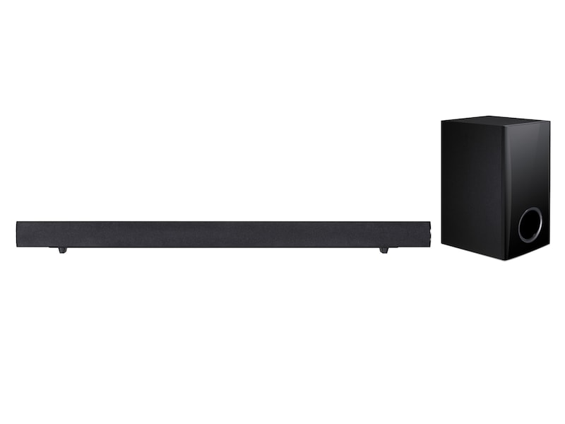 LG 2.1ch surround sound | 120W Soundbar | Wired Subwoofer | Bluetooth 4.0 Audio Streamen | Natural Equalizer | TV Sound Sync | Dolby Digital, LAS350B