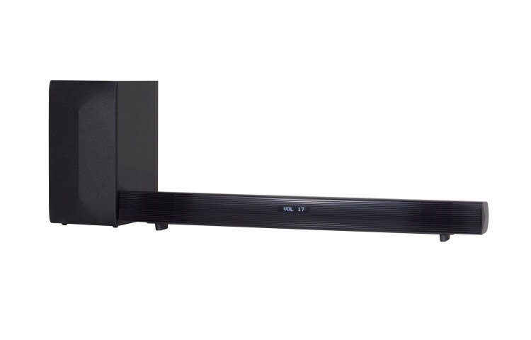 LG 2.1ch surround sound | 220W audio vermogen | Draadloze Subwoofer | BT Multi Pairing / Stand-by | TV Sound Sync | Bluetooth 4.0 | BT Remote application| Eenvoudige installatie met een optische kabel | Draadloze audiostreaming mogelijk via Bluetooth, LAS450H