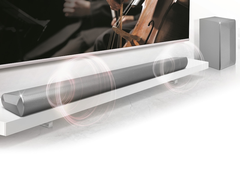 LG LAS550H Soundbar | 2.1ch | 320W Vermogen | Draadloze Subwoofer | TV Sound Sync | Bluetooth audiostreaming, LAS550H
