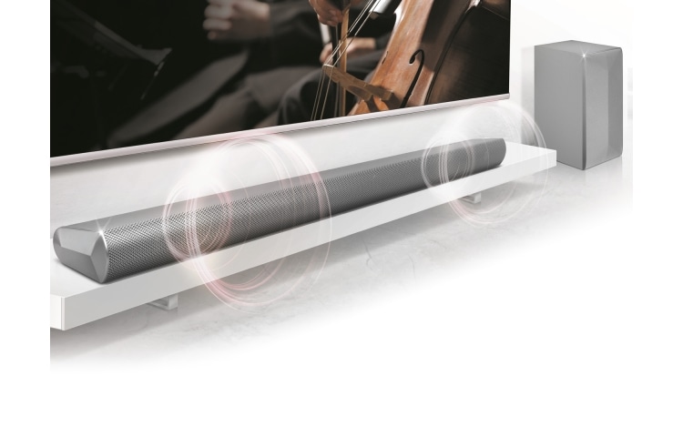 LG LAS550H Soundbar | 2.1ch | 320W Vermogen | Draadloze Subwoofer | TV Sound Sync | Bluetooth audiostreaming, LAS550H