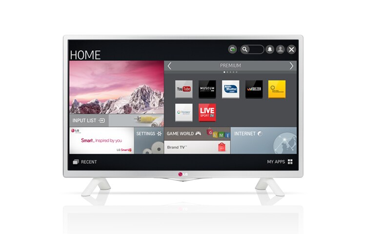 Vooraanzicht van 22&#34; | Direct LED | Smart TV | MCI 100 | HD Ready 22LB490U