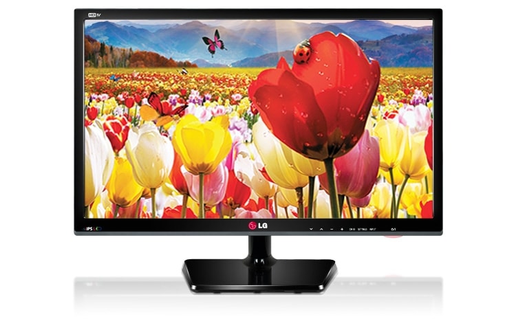 Vooraanzicht van 24&#34; Geniet van echt kijkplezier met LG IPS Personal TV  24MN33D-PZ