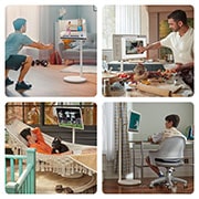 LG 27 inch LG StanbyME Rollable Smart TV - 27ART10AKPL, 27ART10AKPL