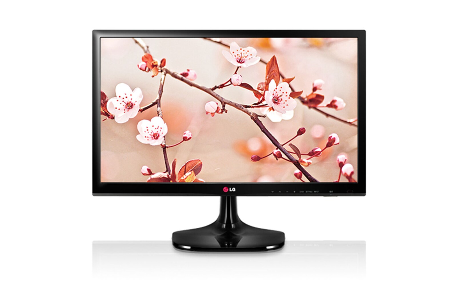 Vooraanzicht van 27" Monitor TV | Full HD (1920x1080) | Geniet van echt kijkplezier met LG IPS Personal TV 27MT55D