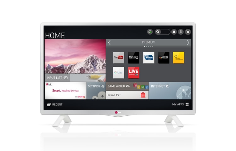 Vooraanzicht van 28&#39;&#39; | Direct LED | Smart TV | MCI 100 | HD Ready 28LB490U