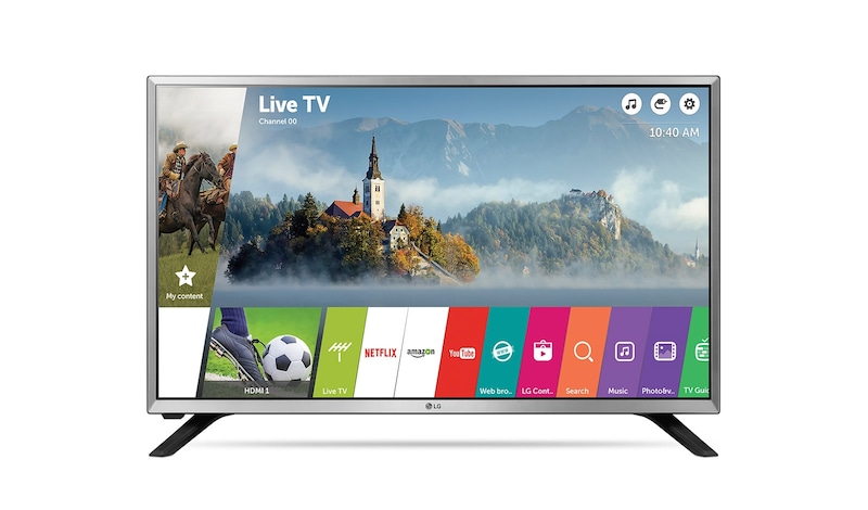 LG 32" (80 cm) | LG HD Ready LED TV | webOS 3.5 Smart TV | Virtual Surround Plus | Clear Voice, 32LJ590U
