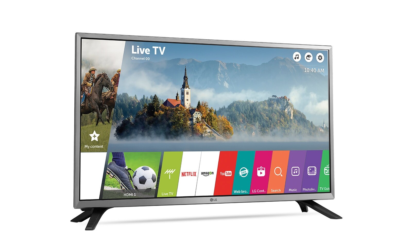 LG 32" (80 cm) | LG HD Ready LED TV | webOS 3.5 Smart TV | Virtual Surround Plus | Clear Voice, 32LJ590U