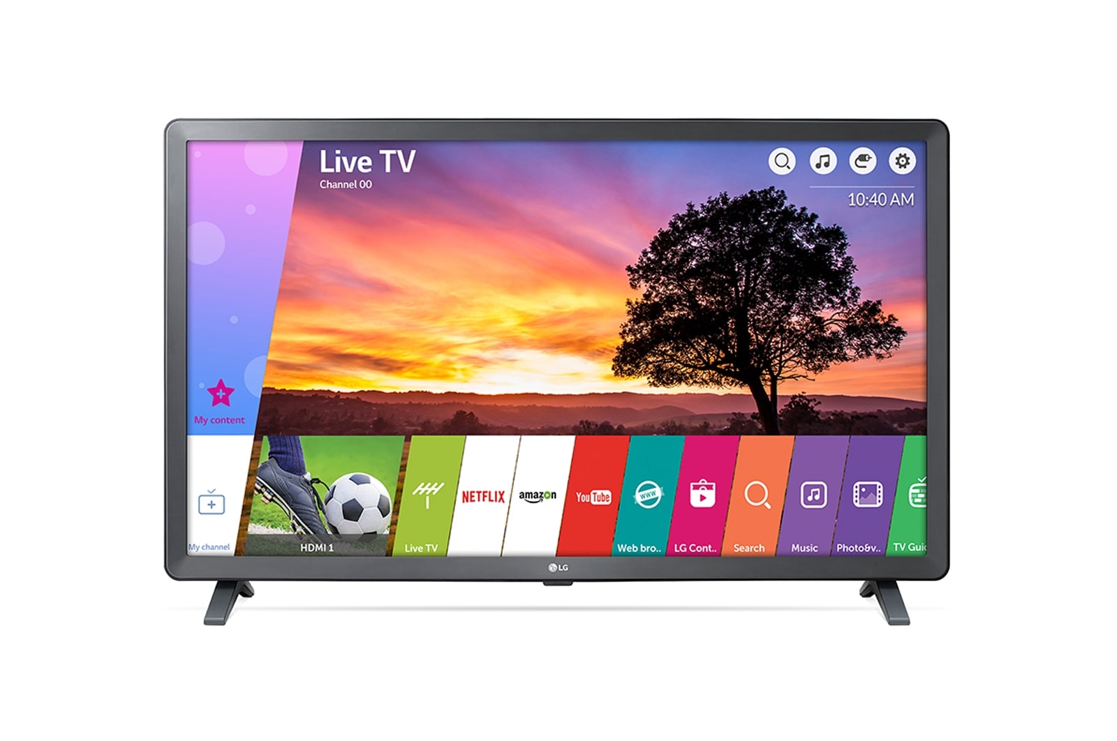 Vooraanzicht van 32&#34; (80 cm) Full HD TV | Triple XD Engine | webOS met ThinQ AI 32LK6100PLB